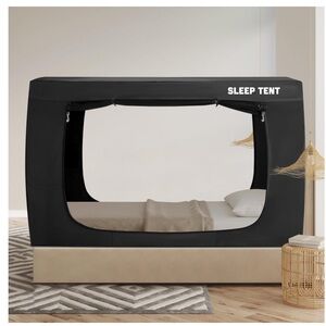 Sleep Tent Black Bed Canopy-TWIN SIZE